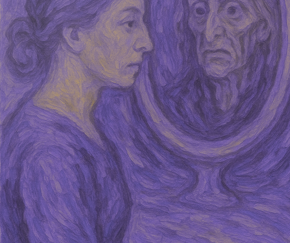 looking in the mirror