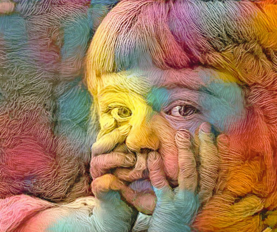 little girl abstract